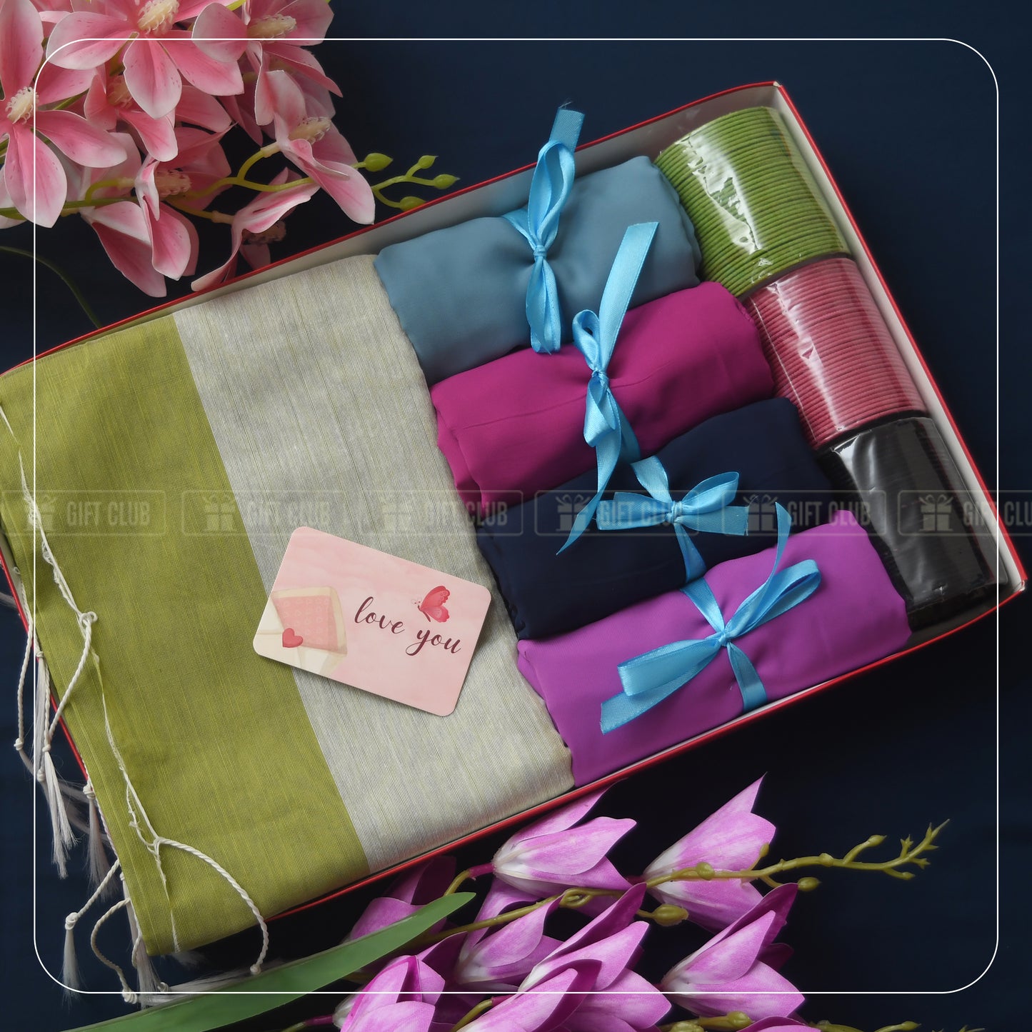 Saree, Churi, Hijab Combo Package 001