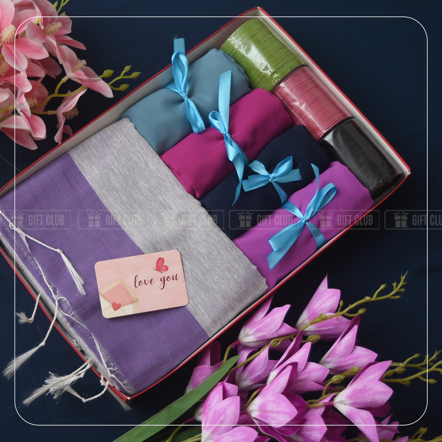 Saree, Churi, Hijab Combo Package 002