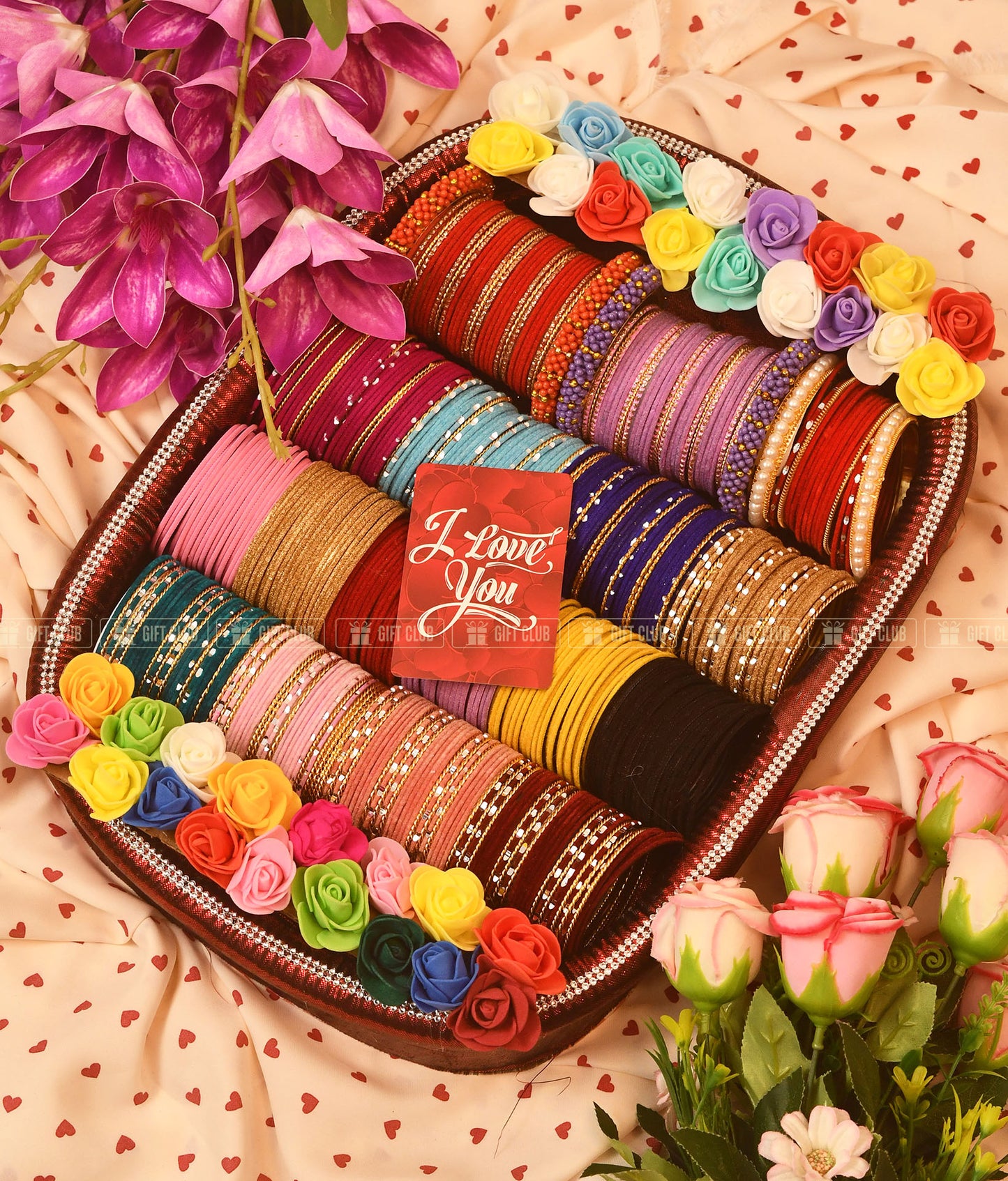 (RU 3) "রঙের উৎসব" - Mega Velvet & Kangan Dala Package