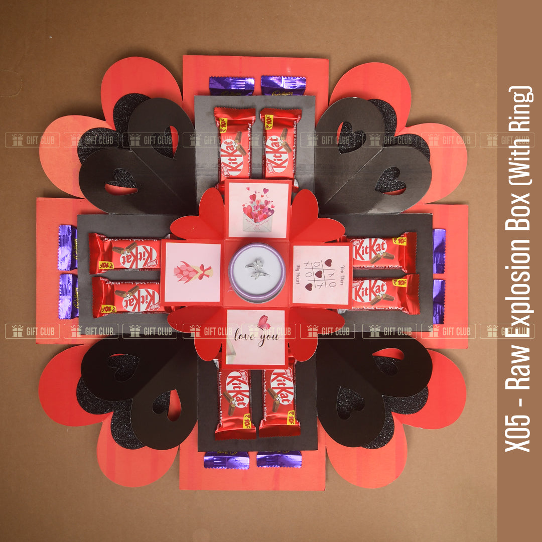 X05 - 3 Layer Raw Chocolate Magical Gift Box (Kitkat+Dairy MIlk)