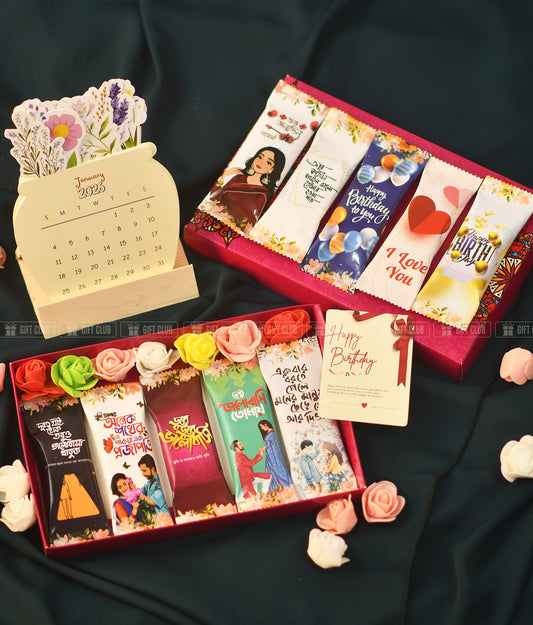 C71+Floral Calendar - New Year Couple’s Gift Box