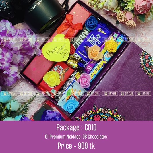 C10 - Gift Packages of Chocolate, flowers, Necklace & Chirkut
