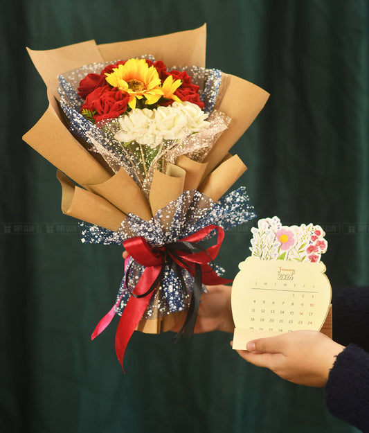 FB04 + Floral Calendar : (Rodela Bhalobasha) The 'Sunshine & Love' Bouquet"