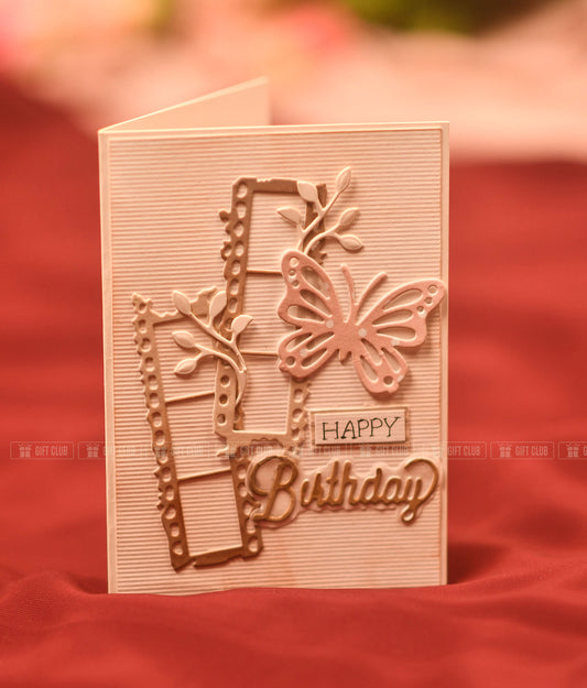 Handmade Butterfly Birthday Card