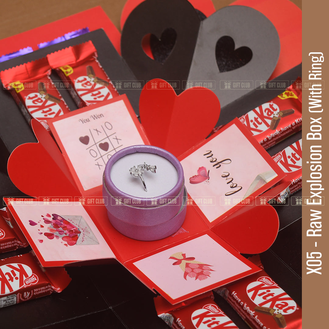 X05 - 3 Layer Raw Chocolate Magical Gift Box (Kitkat+Dairy MIlk)