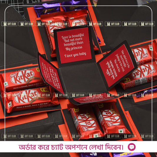 X05 - 3 Layer + Raw Chocolate Explosion Box (Kitkat+Dairy MIlk)