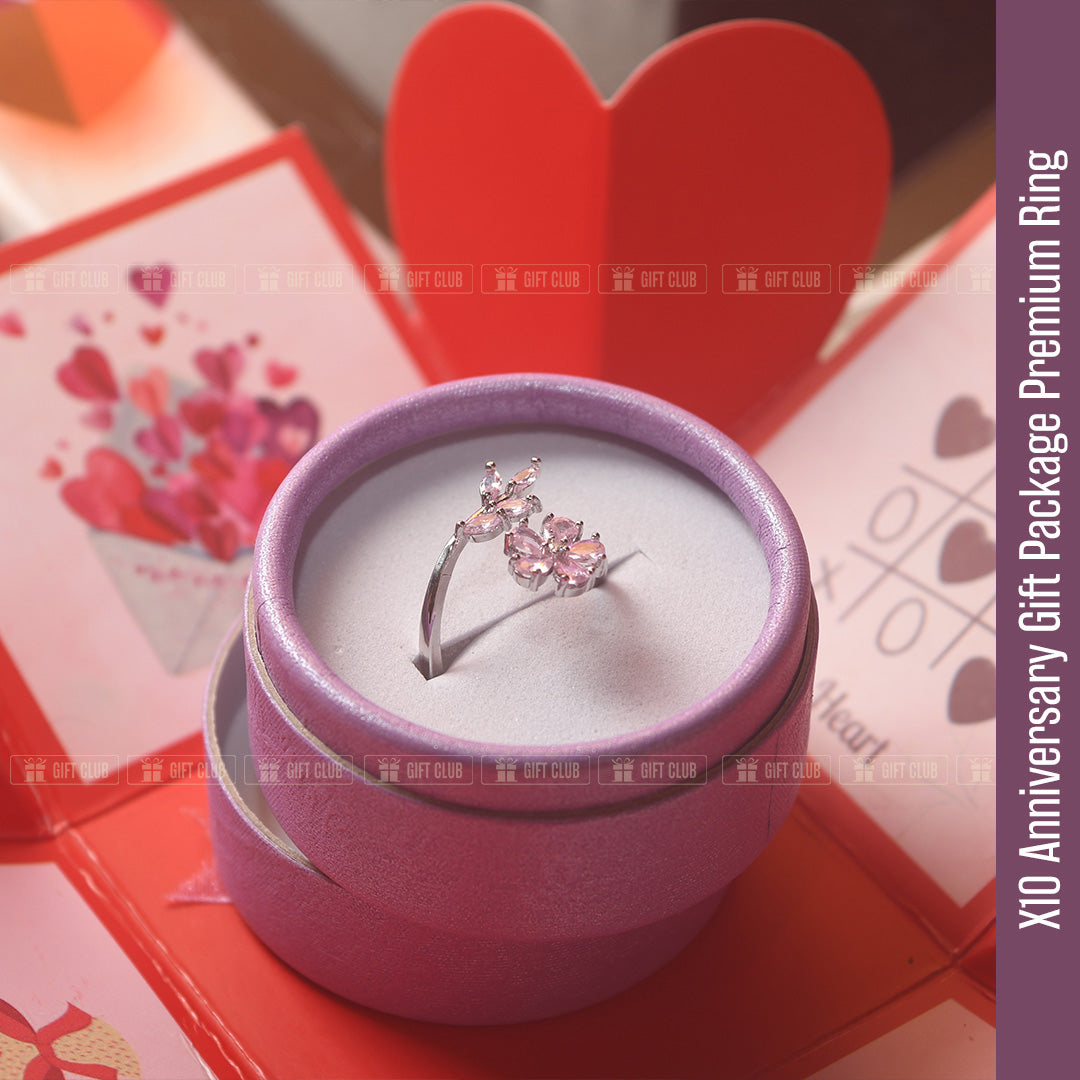X10 - 3 Layer Magical GIFT box for ANNIVERSARY (With Ring)