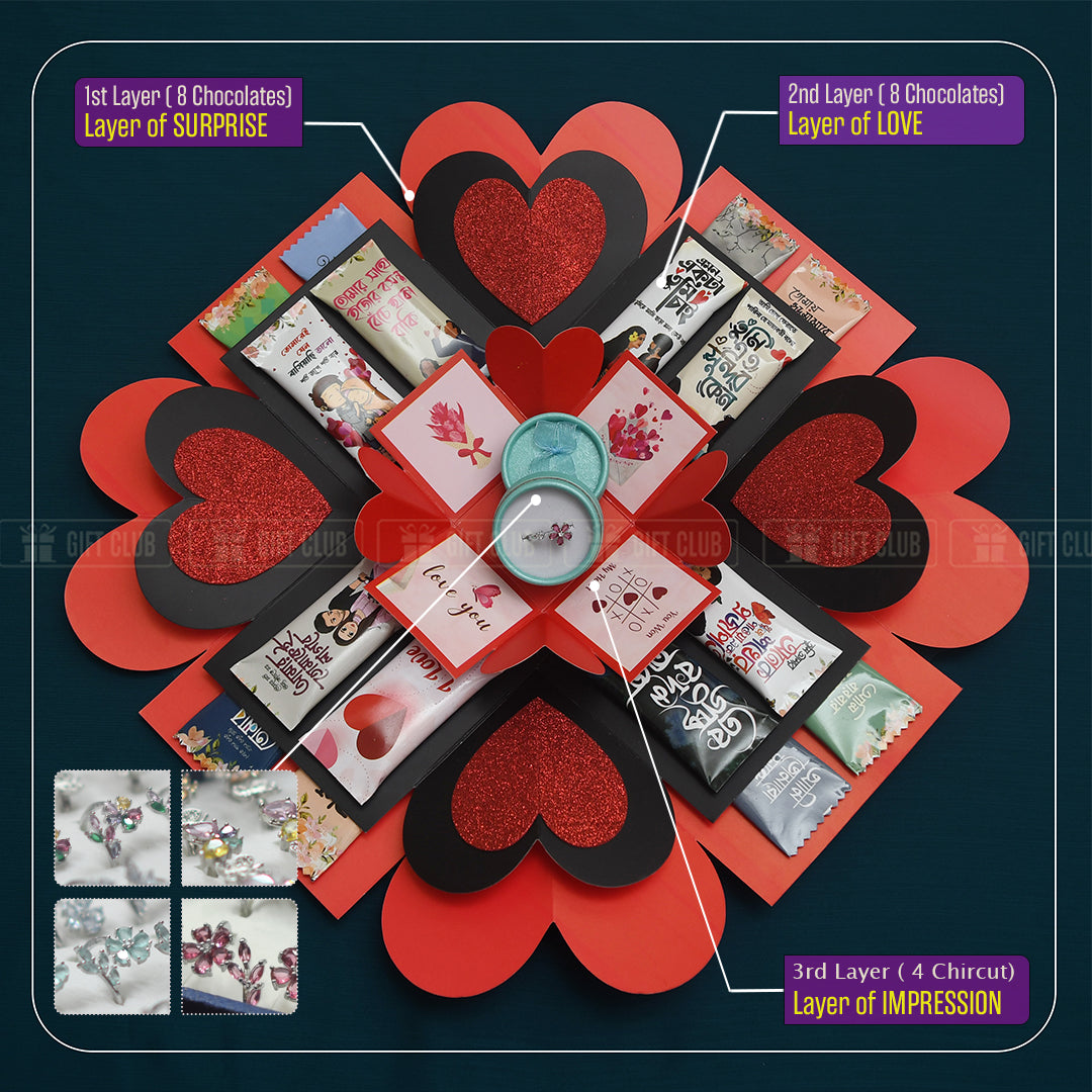X12 - 3 Layer Magical Gift Box (With a Premium Ring)
