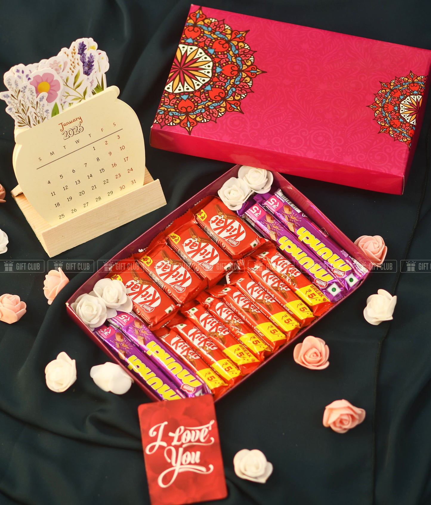 R09 + Floral calendar | Best New Year Gift package for Chocolate lovers