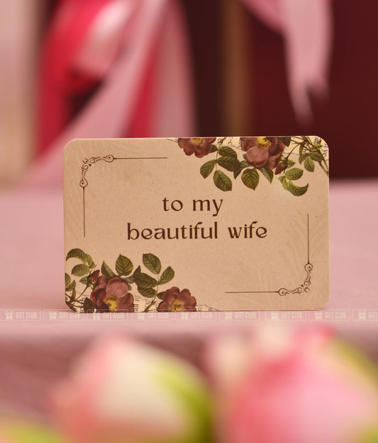 to my beautiful wife