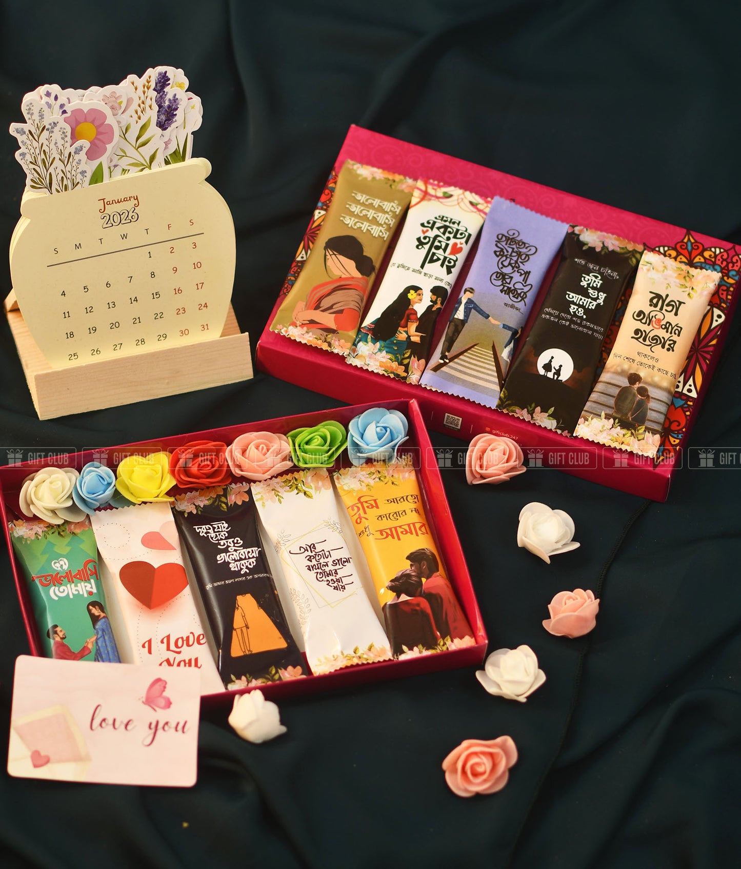 C75+Floral Calendar - New Year Couple’s Gift Box