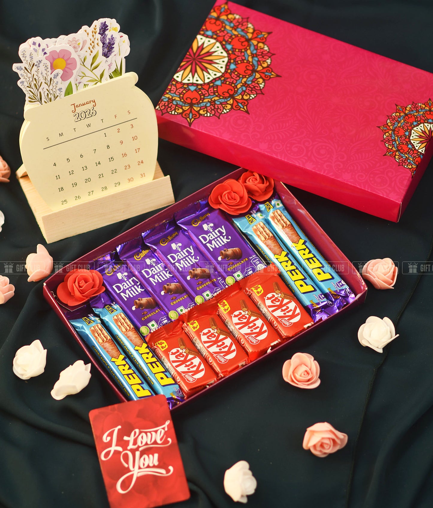 R07 + Floral calendar | Best New Year Gift package for Chocolate lovers