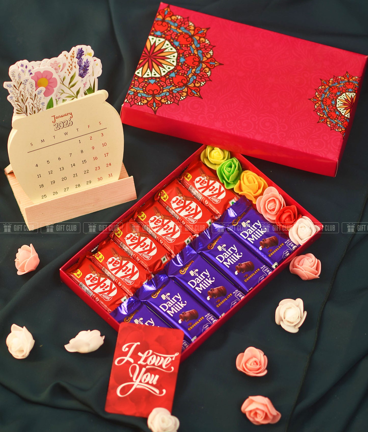 R08 + Floral calendar | Best New Year Gift package for Chocolate lovers