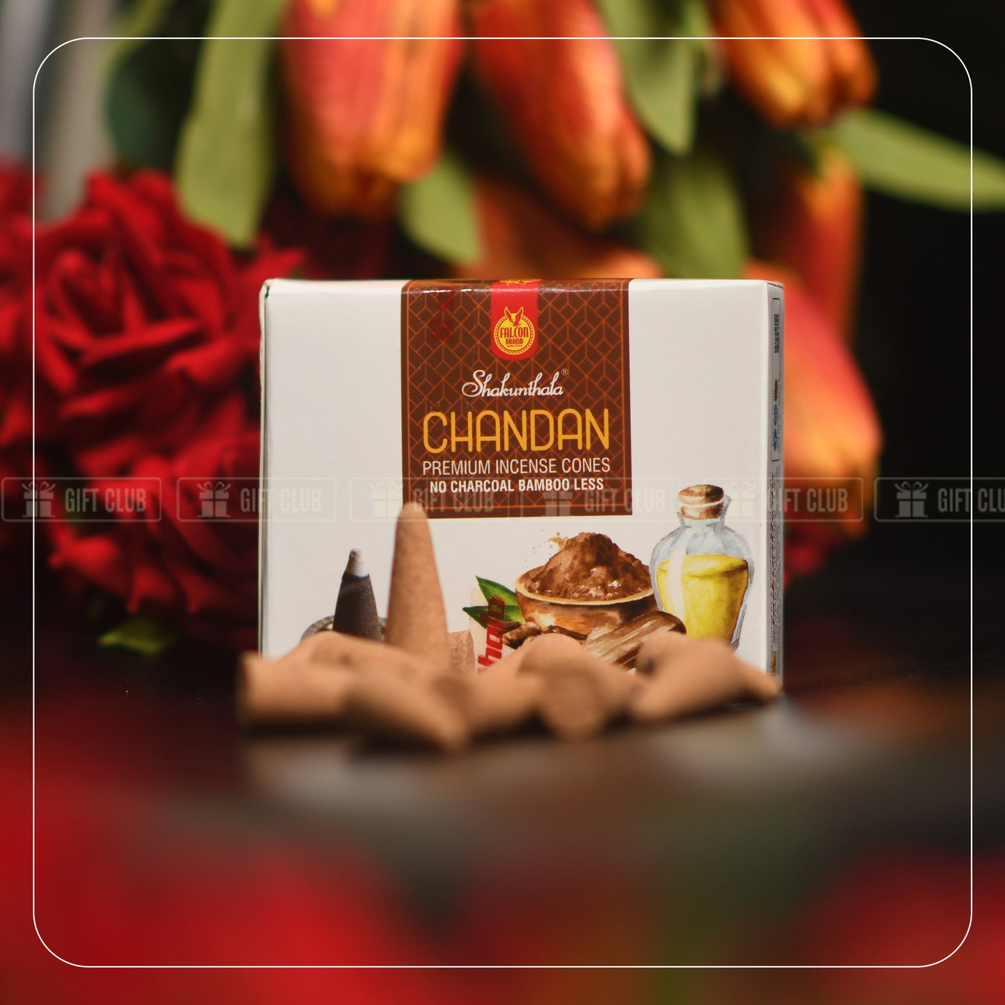 Mixed Natural Incense Cone | Rose, Kasturi, Chandan, Pineapple Combo