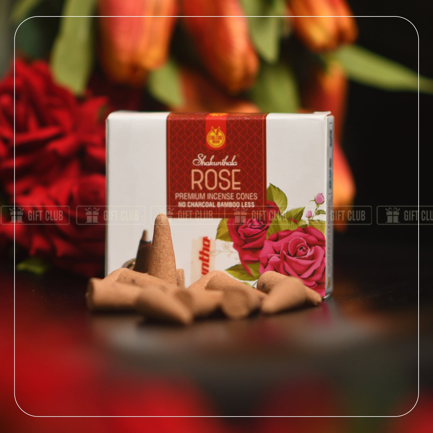 Mixed Natural Incense Cone | Rose, Kasturi, Chandan, Pineapple Combo