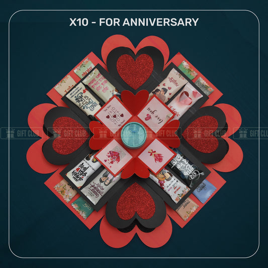 X10 - 3 Layer Magical GIFT box for ANNIVERSARY (With Ring)