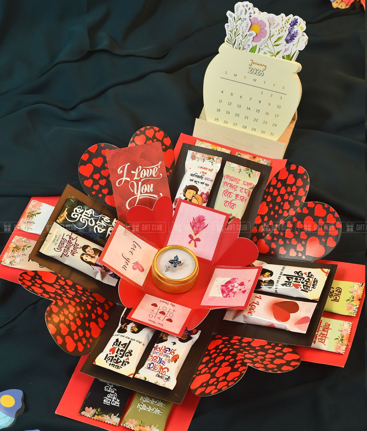 X30 - Butterfly in Magical Gift Box + Floral Calendar | Best Gift for occasion!